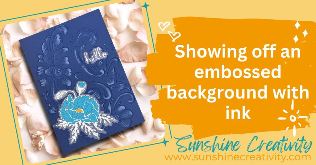 Creating beautiful embossing folder backgrounds with Spellbinders Winter's Grace collectiopn