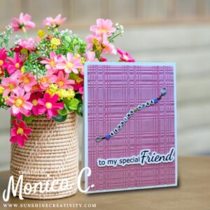 A simple card using the Beads of Friendship collection and some foiling.