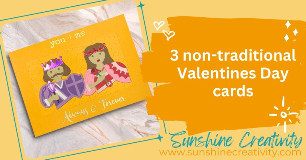 My post today shows off 3 powerful Valentines Day cards in non-traditional colors