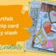 This Shop my Stash friendship card used the Spellbinders Pins & Needles Jar die set