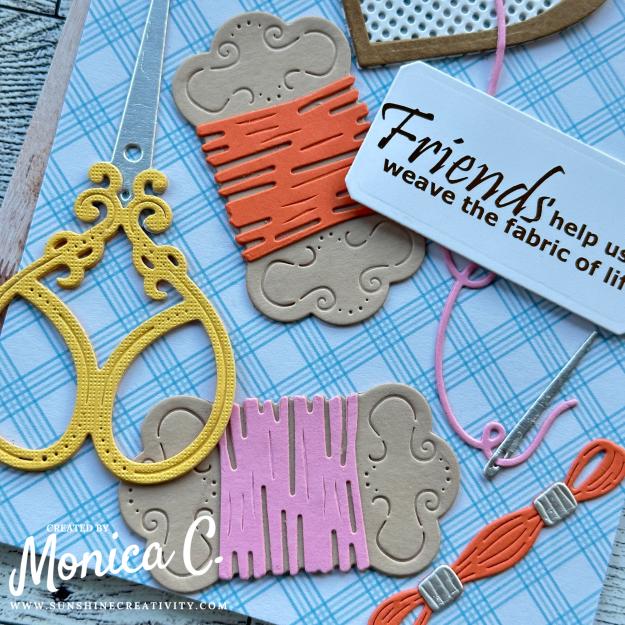 Shop my Stash to create this colorful friendship card.