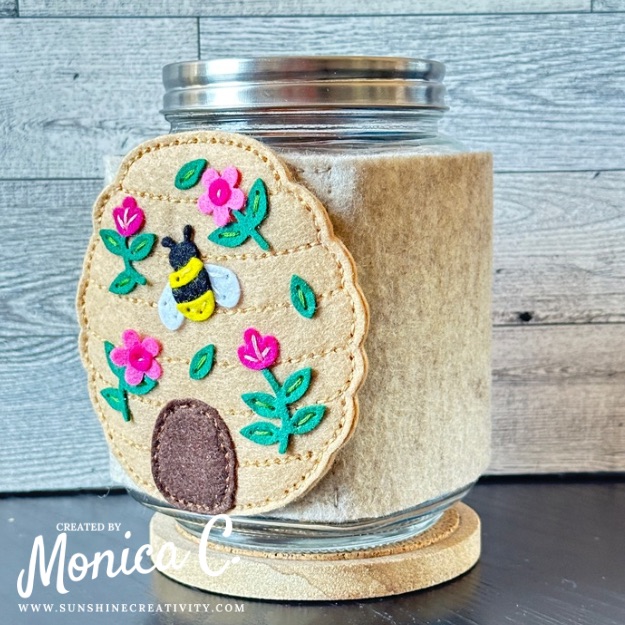 Felt & Stitch Beehive from a different angle.