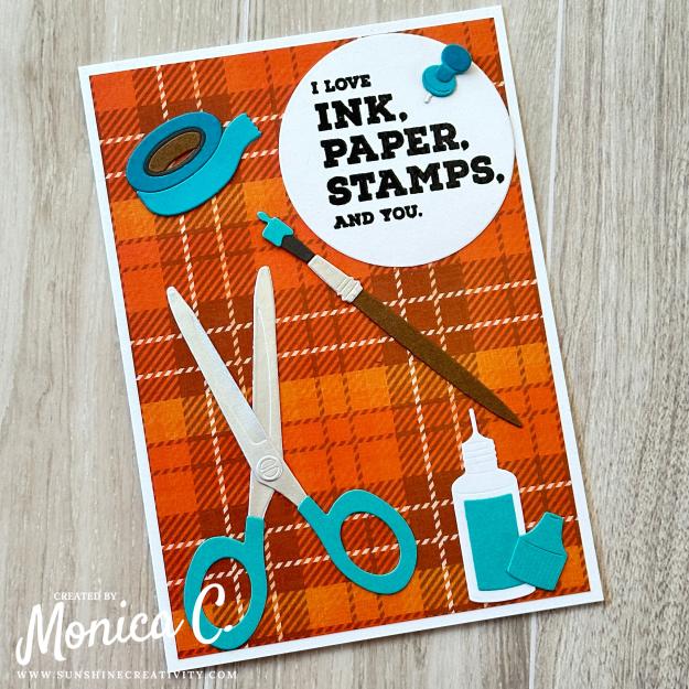Another variation of the Spellbinders Crafty Tools die set ideal for crafty friends