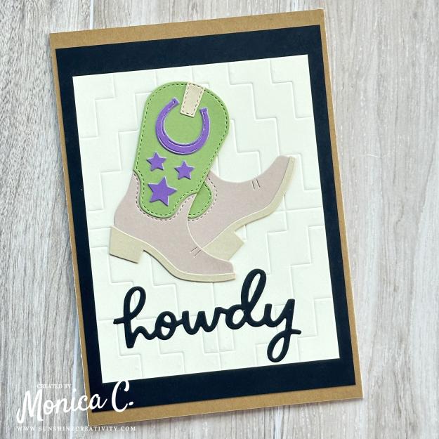 A simple Shop My Stash project with the Bootcut die set