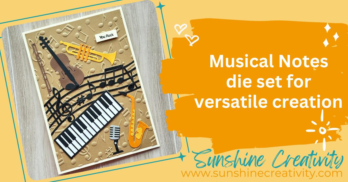 How to Make Two Fun Musical Cards with Bibi’s Musical Notes Collection