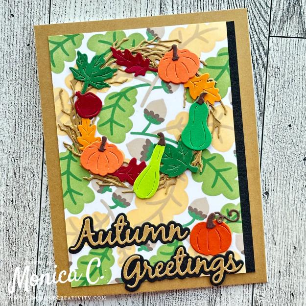 Spellbinders Stencil of the Month for September 2025 is a beautiful background