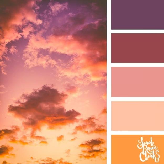 Palette used for our color challenge by Sarah Renee Clarke