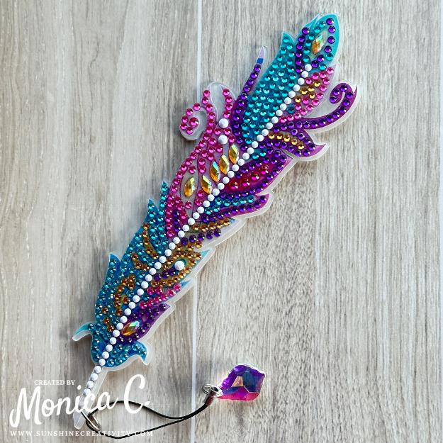 The second diamond painting feather