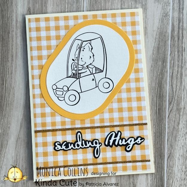 My fourth card for the Driving Fox Bundle from Kinda Cute