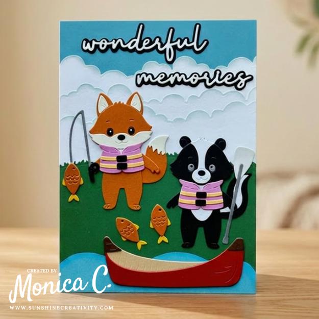 The first Summer Camp card using the fox and the skunk