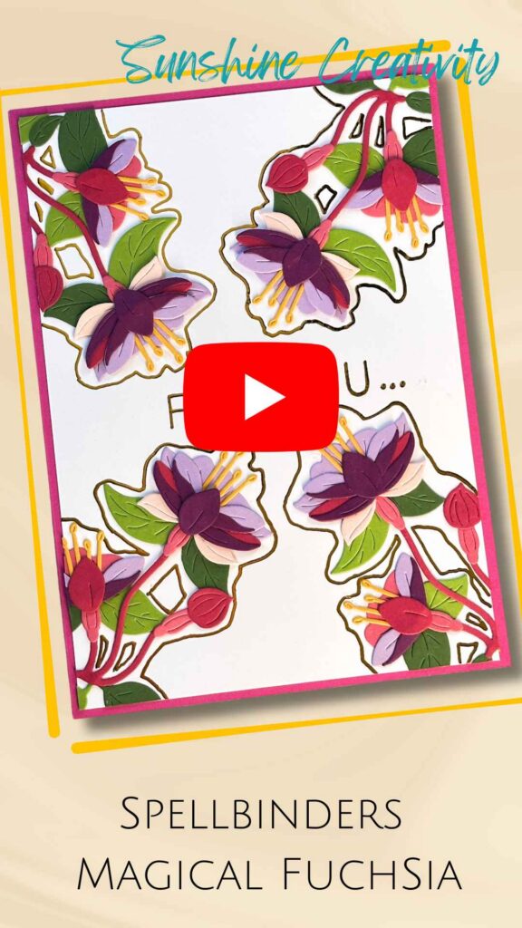 See a reel of my card made with the magical fuchsia die set