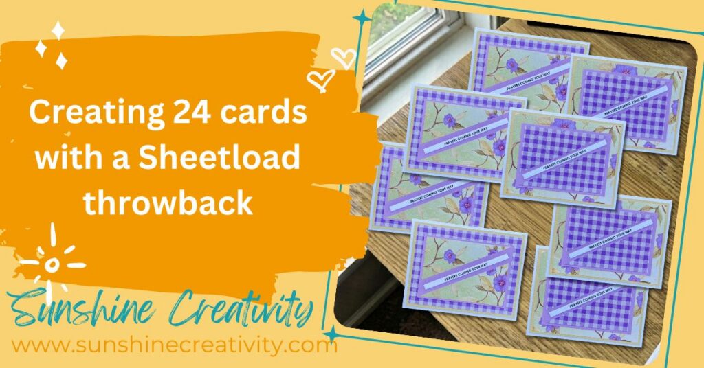 My August 2024 Sheetload of Cards post
