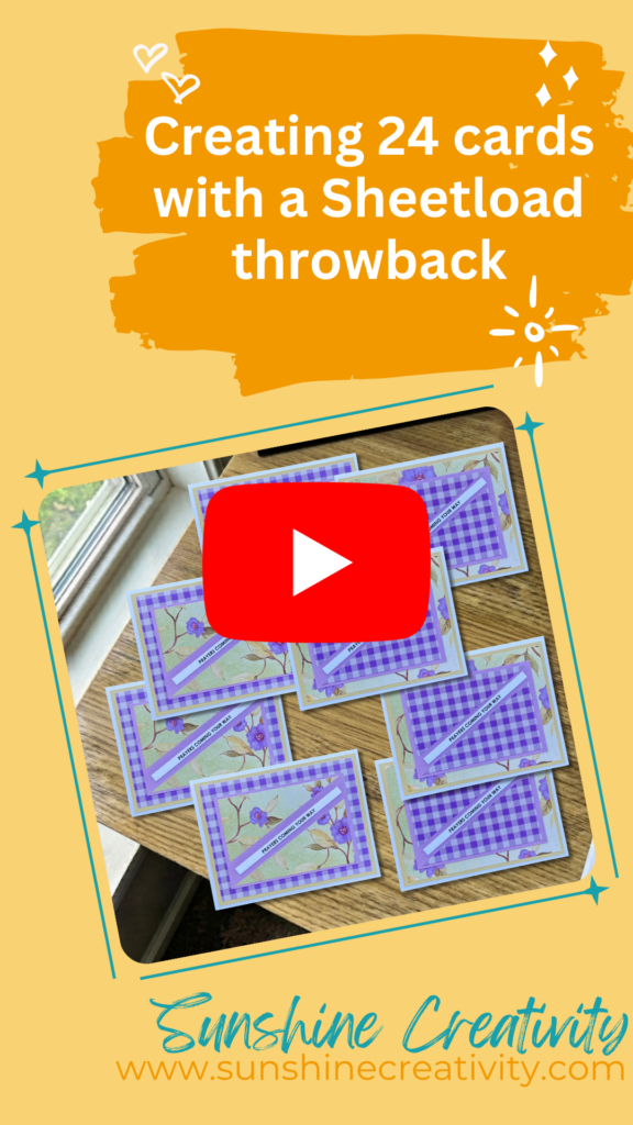 See my reel of the August 2024 Sheetload of Cards