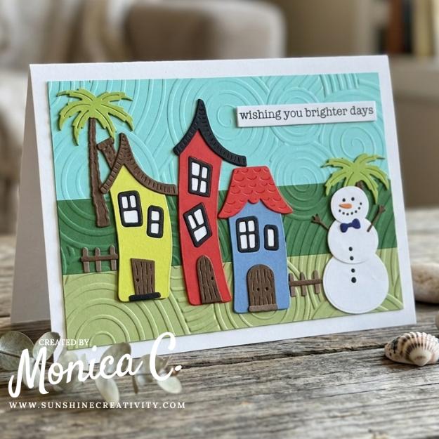 My Whimsical Houses in a tropical scene