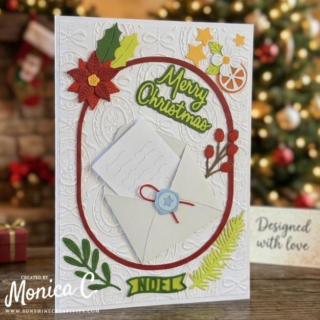 My first card with the Dear Santa collection
