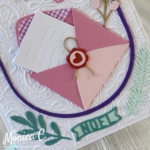The cute notecard and envelope from the Dear Santa collection.