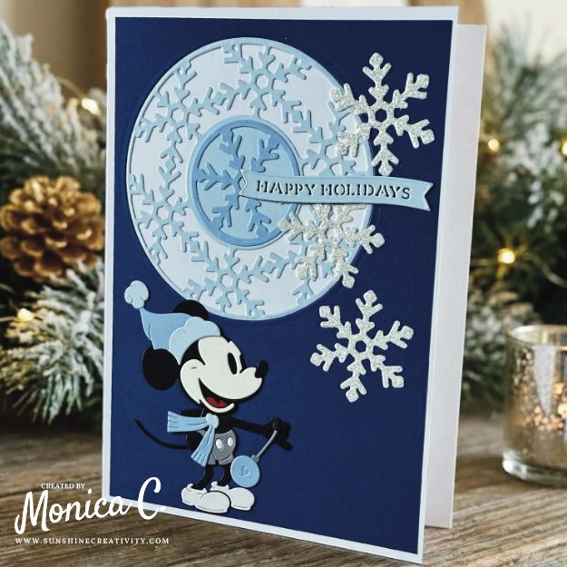 Using the Lisa Horton Snowflakes Wreath with Classic Mouse