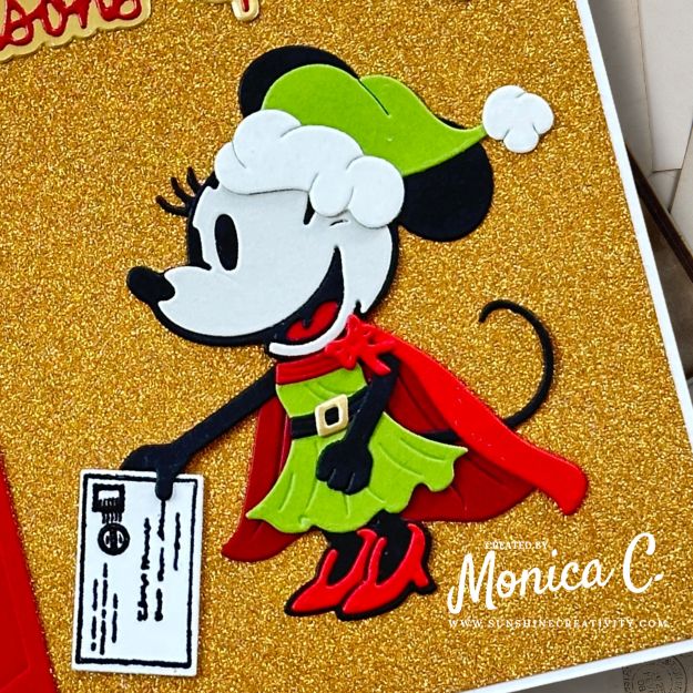 Using the Classic Mouse Costume Party die set for the lady mouse
